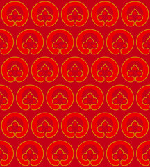 Seamless two colors pattern background. Repeated pattern for fabric print and fashion design. Vector art.