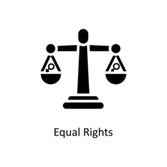 Equal Rights vector Solid Icon Design illustration. Home Improvements Symbol on White background EPS 10 File