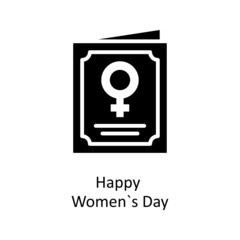 Happy Women's Day vector Solid Icon Design illustration. Home Improvements Symbol on White background EPS 10 File