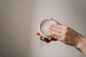 face cream on a white background.