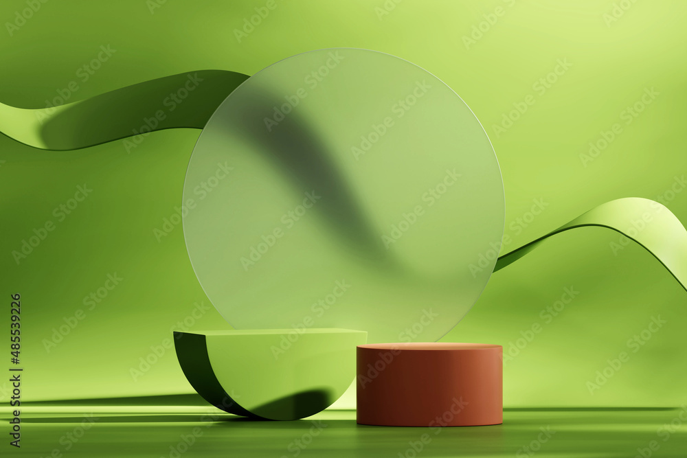 Poster 3d rendering abstract platform podium product presentation backdrop