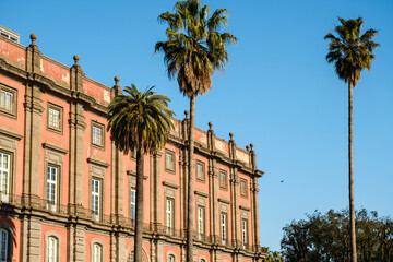 Royal Palace of Capodimonte in Naples city, Campania, Italy. National art Museum of Capodimonte.