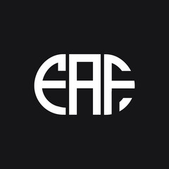 FAF letter logo design on black background. FAF creative initials letter logo concept. FAF letter design.
