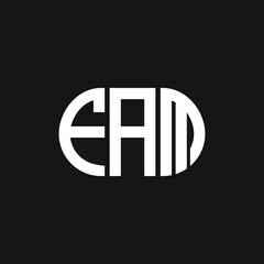 FAM letter logo design on black background. FAM creative initials letter logo concept. FAM letter design.