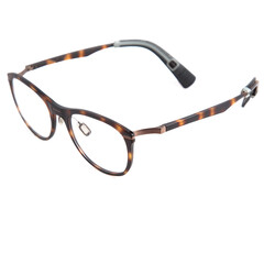eyeglass frames on a white background. Stylish framed glasses on a white background.