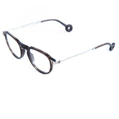 eyeglass frames on a white background. Stylish framed glasses on a white background.