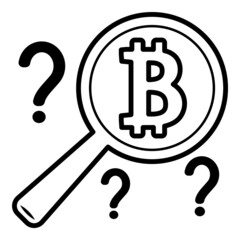 Bitcoin Flat Icon Isolated On White Background