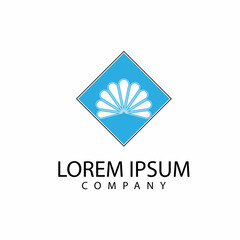 Shell logo illustration vector flat design