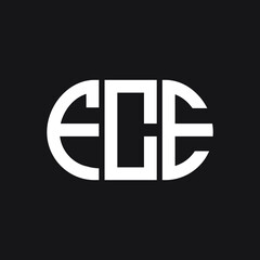 FCE letter logo design on black background. FCE creative initials letter logo concept. FCE letter design.
