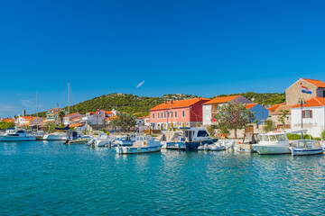 Fototapeta na wymiar Town of Jezera on the island of Murter, Dalmatia, Croatia