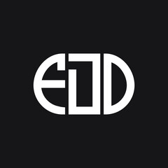 FDO letter logo design on black background. FDO creative initials letter logo concept. FDO letter design.