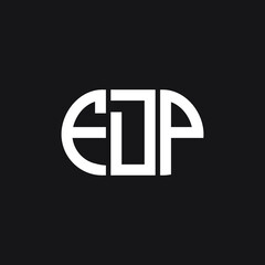 FDP letter logo design on black background. FDP creative initials letter logo concept. FDP letter design.