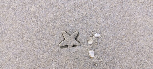 footprint on sand