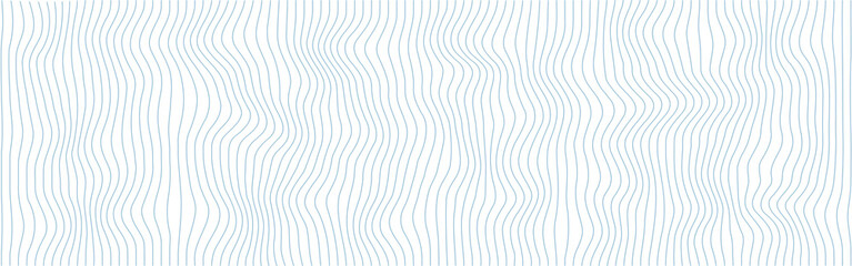 blue colored striped vector background with abstract  wave lines pattern - obrazy, fototapety, plakaty