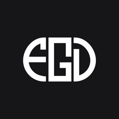 FGD letter logo design on black background. FGD creative initials letter logo concept. FGD letter design.