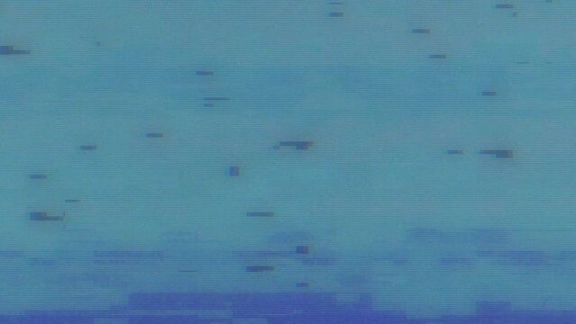 Holomatrix flashing. Blue holomatrix futurism. Abstract Digital Animation with Holomatrix and Glitch effect. Flickering noise.