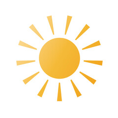 sun web icon - vector design element
