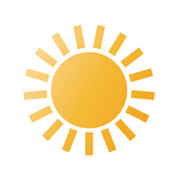 sun web icon - vector design element
