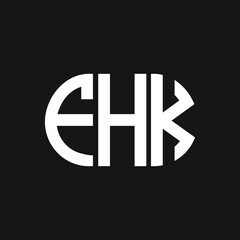 FHK letter logo design on black background. FHK creative initials letter logo concept. FHK letter design.