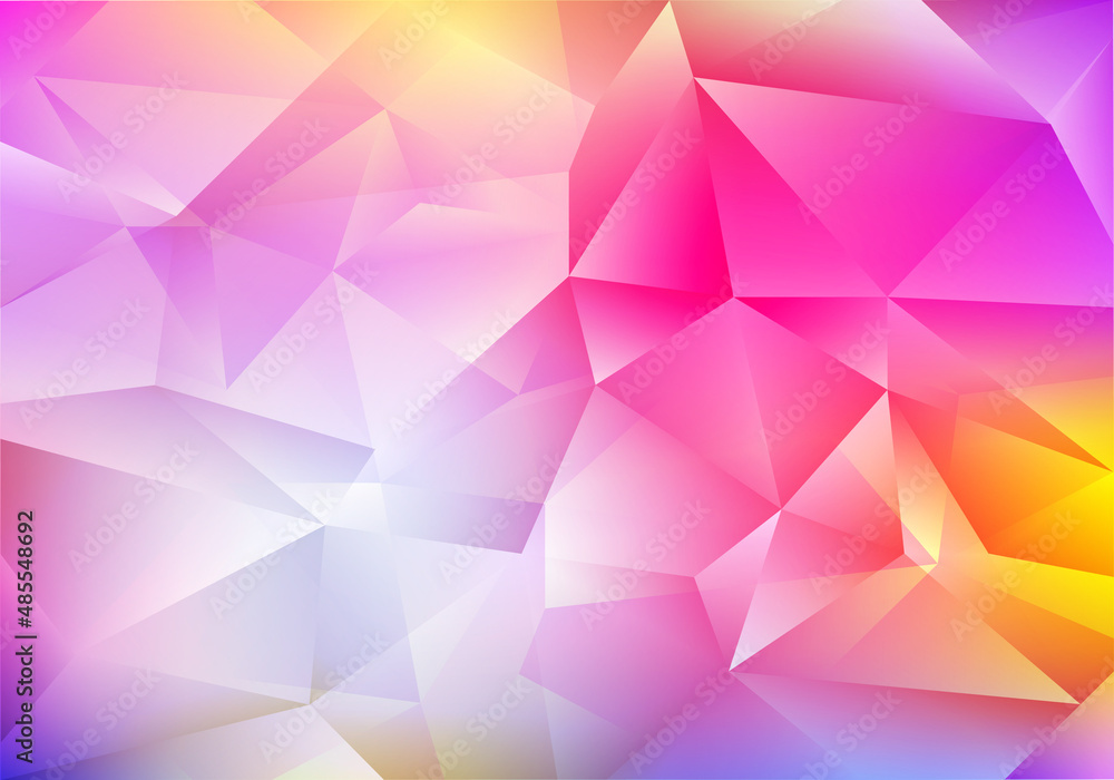 Poster Hologram Triangle Abstract Background with Gradient.Vector Low Poly Geometric Illustration