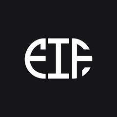 FIF letter logo design on black background. FIF creative initials letter logo concept. FIF letter design.
