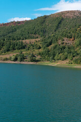 Uvac lake view, special natural reserve under the Serbia state's protection and habitat of griffon vultures