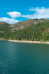 Uvac natural lake special natural reserve under the Serbia state's protection and habitat of griffon vultures