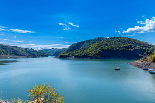 Uvac lake and river  special natural reserve under the Serbia state's protection and habitat of griffon vultures