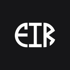 FIR letter logo design on black background. FIR creative initials letter logo concept. FIR letter design.