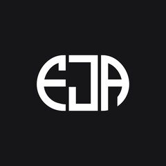 FJA letter logo design on black background. FJA creative initials letter logo concept. FJA letter design.