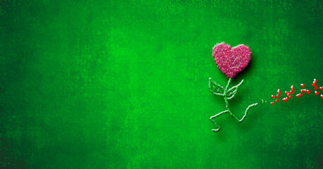 Fun Valentine's day greeting card. © Maruba