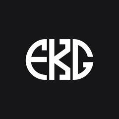 FKG letter logo design on black background. FKG creative initials letter logo concept. FKG letter design.

