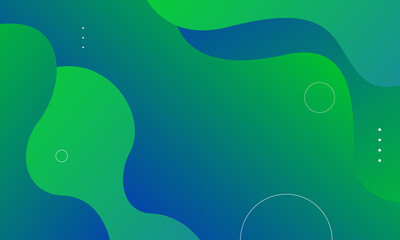 Abstract green and blue background. Vector illustration