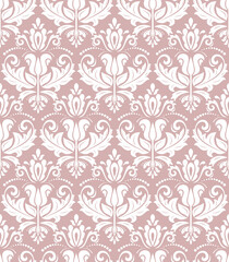 Fototapeta premium Orient classic purple and white pattern. Seamless abstract background with vintage elements. Orient background. Ornament for wallpaper and packaging