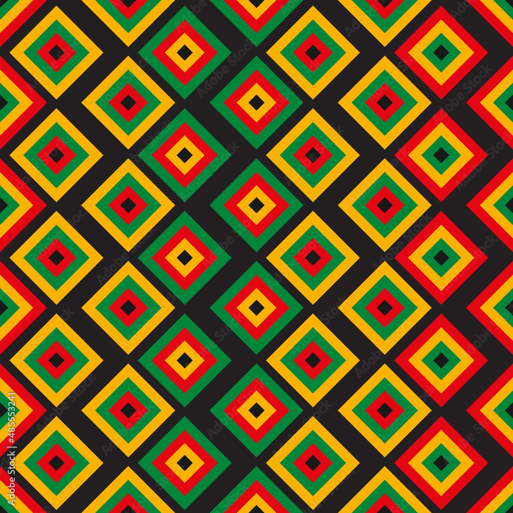 Aufkleber Coloprful diamonds pattern. Vector repeated seamless pattern.