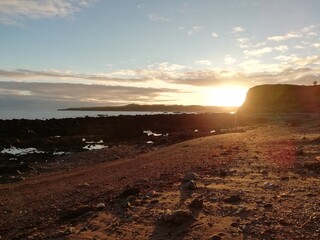 sunset at the beach