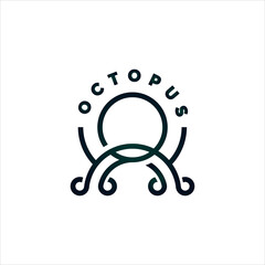 Modern and simple octopus logo design for your company or business © Echo