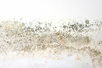 Close-up of damp, polluted, moldy walls in spring