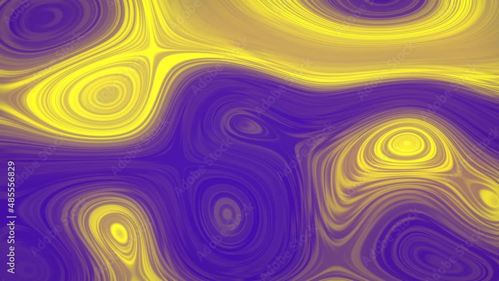 Poster endless colorful flow with trendy neon gradient. 3d rendering loop animation hd