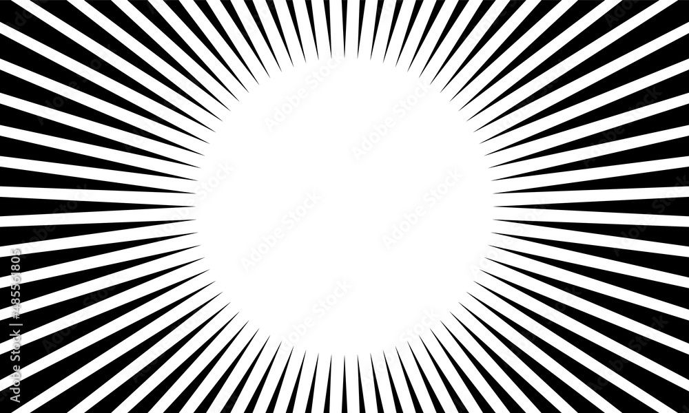 Aufkleber white abstract background with futurisctic and modern and black ray burst style speed vector design