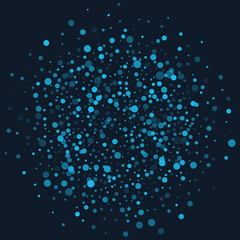 Dust Sparkling magical particles background. Magic concept. Blue Abstract vector background.