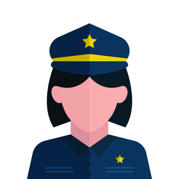 Police icon vector isolated on a white background can be used for your web and mobile application design.

