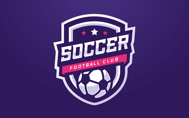 Modern and Creative Soccer or Football Club Logo for Sports Team