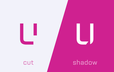 Set of letter U minimal logo icon design template elements © arbuzu