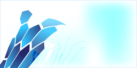 Blue and white Tecknology background