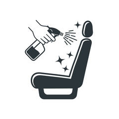illustration of interior car cleaning service