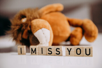 Napis i miss you © rozentuzjazmowany