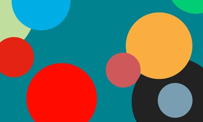 Colorful circle abstract background