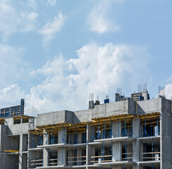 Site buildings under construction