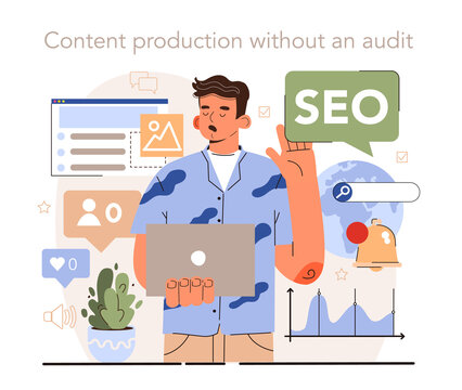 Blog promotion mistake. Content production without SEO content audit.